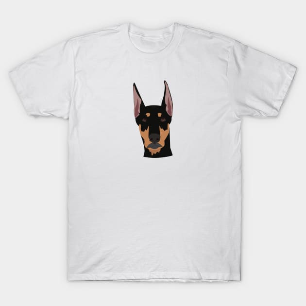 Doberman Pinscher T-Shirt by KCPetPortraits